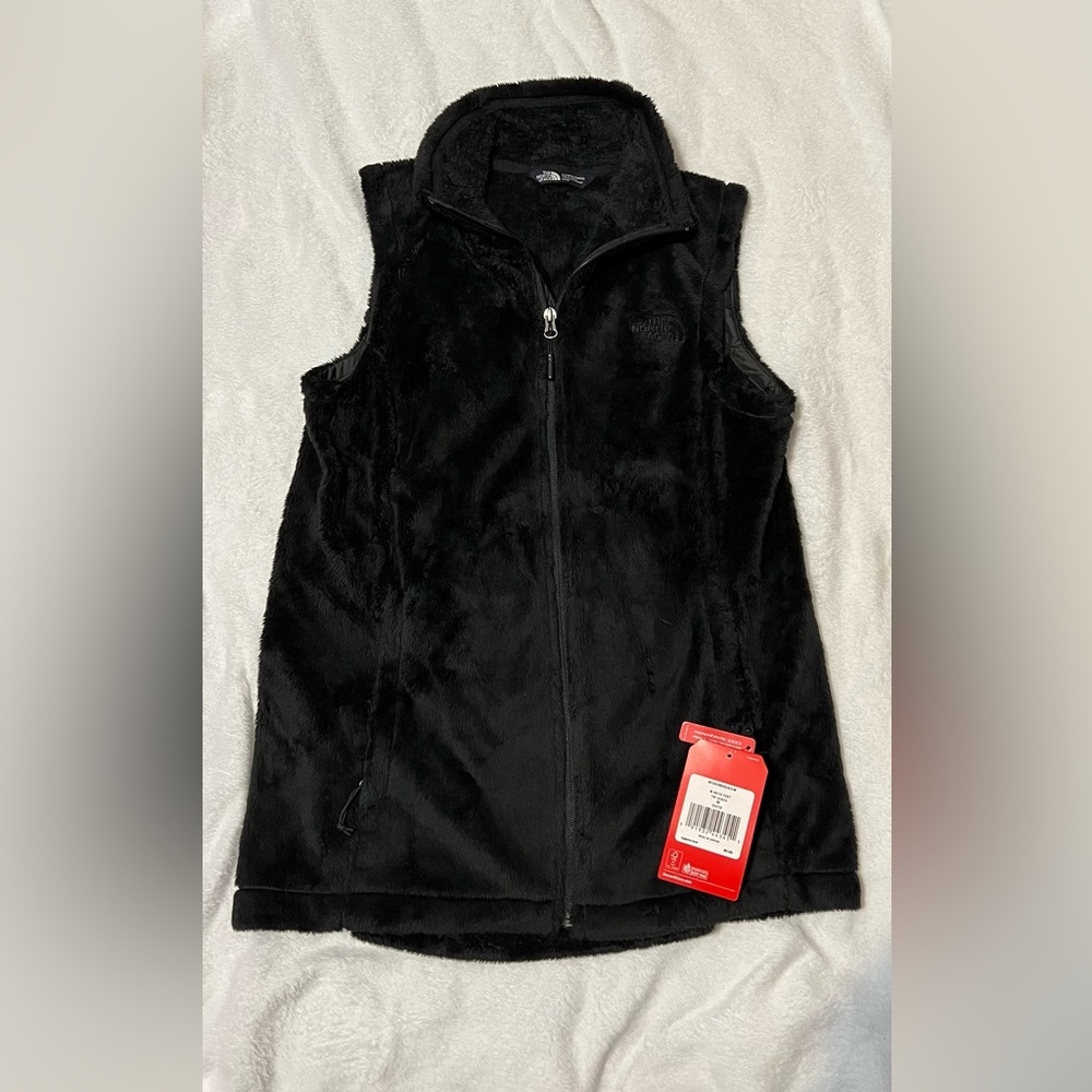 North Face faux fur vest